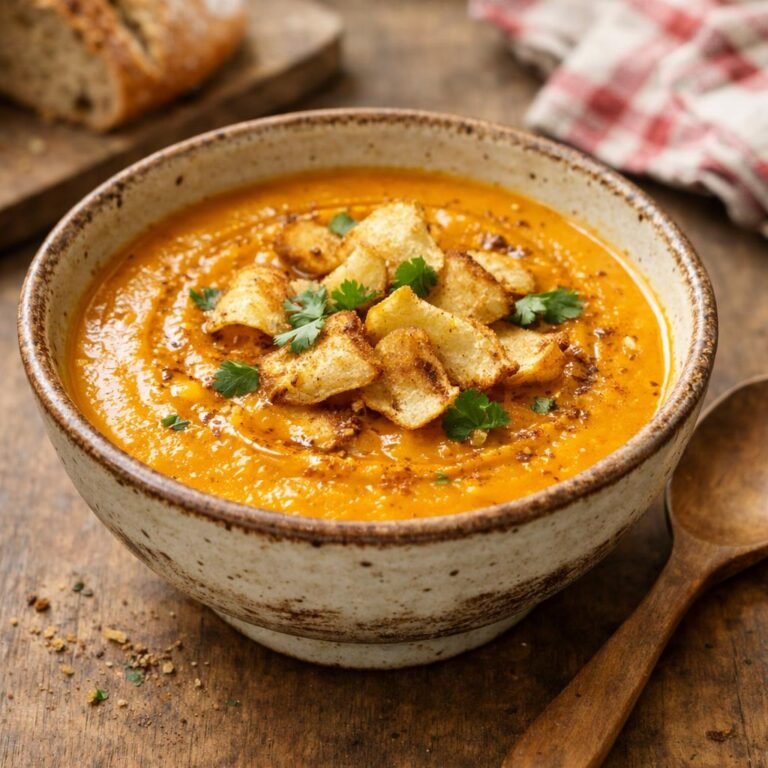 Velouté potimarron cari créole
