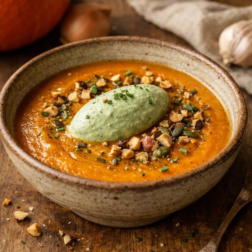 Velouté potimarron spiruline