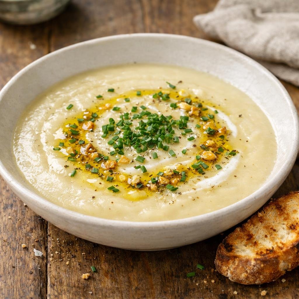 Velouté tiède de céleri‑rave